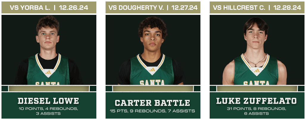 VS HILLCREST C. | 12.28.24,VS DOUGHERTY V. | 12.27.24,VS YORBA L. | 12.26.2