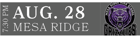 MESA RIDGE,AUG. 28,7:30 P