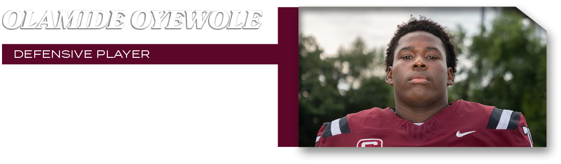 DEFENSIVE PLAYER,4 tackles,olamide oyewol