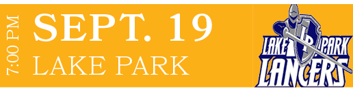 LAKE PARK,SEPT. 19,7:00 P