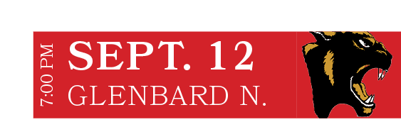 GLENBARD N.,SEPT. 12,7:00 P
