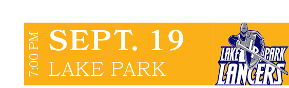 LAKE PARK,SEPT. 19,7:00 P
