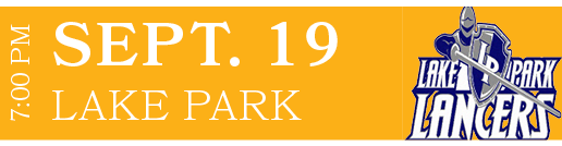 LAKE PARK,SEPT. 19,7:00 P