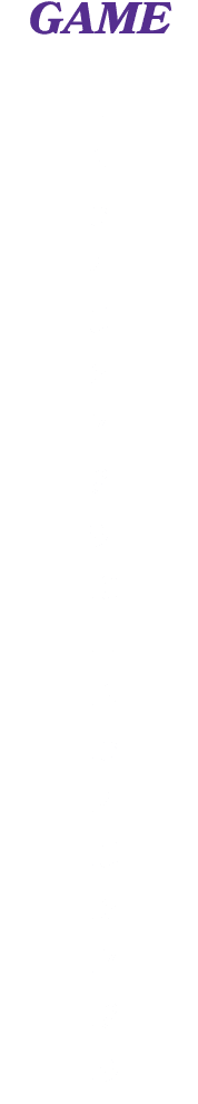 GAME 1 2 3 4 5 6 7 8 9 10 11 12 13 14 15 16 17 18 19