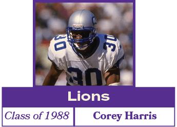 Corey Harris,Class of 1988,Lion