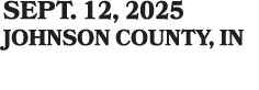 SEPT. 12, 2025 JOHNSON COUNTY, in
