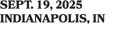 SEPT. 19, 2025 Indianapolis, in
