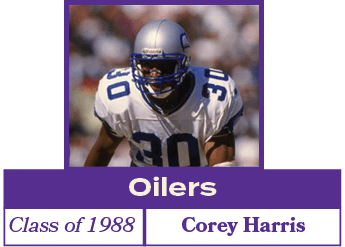 Corey Harris,Class of 1988,Oiler