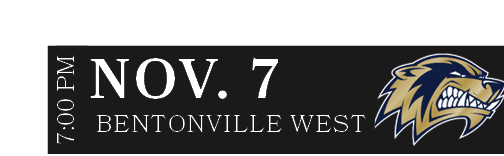 BENTONVILLE WEST,NOV. 7,7:00 P