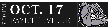 FAYETTEVILLE,OCT. 17,7:00 P