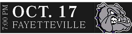 FAYETTEVILLE,OCT. 17,7:00 P
