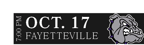 FAYETTEVILLE,OCT. 17,7:00 P