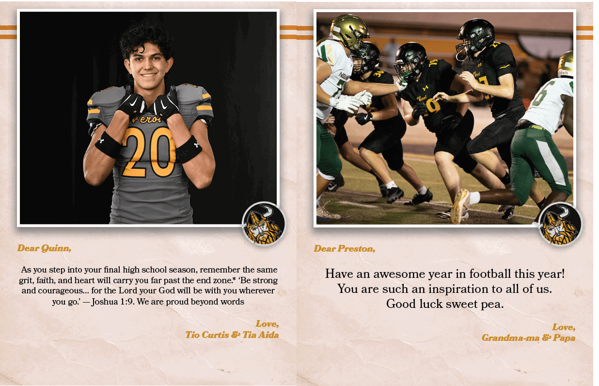 Dear Quinn, As you step into your final high school season, remember the same grit, faith, and heart will carry you f...