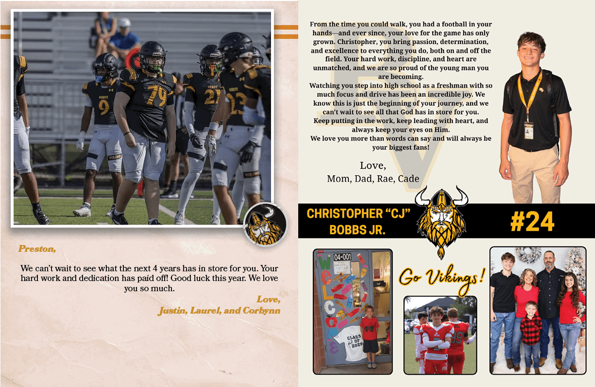 Preston, We can’t wait to see what the next 4 years has in store for you. Your hard work and dedication has paid off!...