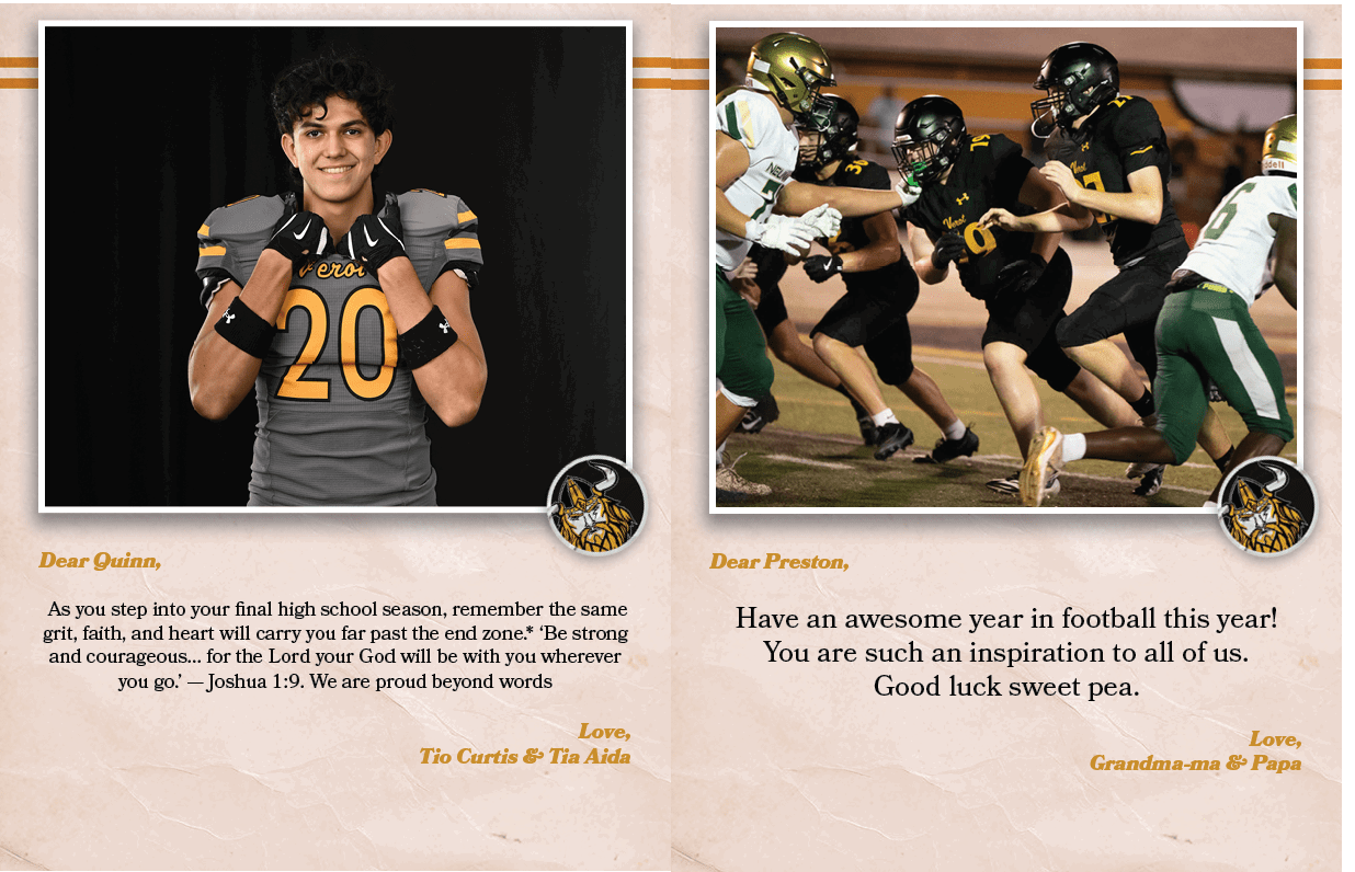 Dear Quinn, As you step into your final high school season, remember the same grit, faith, and heart will carry you f...