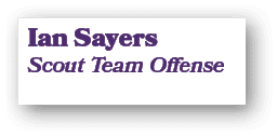 Ian Sayers Scout Team Offense