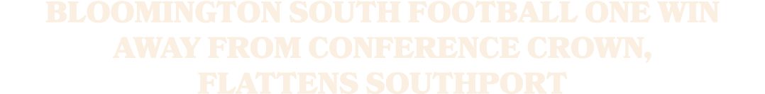 Bloomington South football one win away from conference crown, flattens Southport