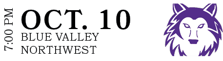 BLUE VALLEY NORTHWEST,OCT. 10,7:00 P