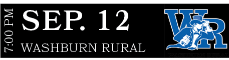 WASHBURN RURAL,SEP. 12,7:00 P
