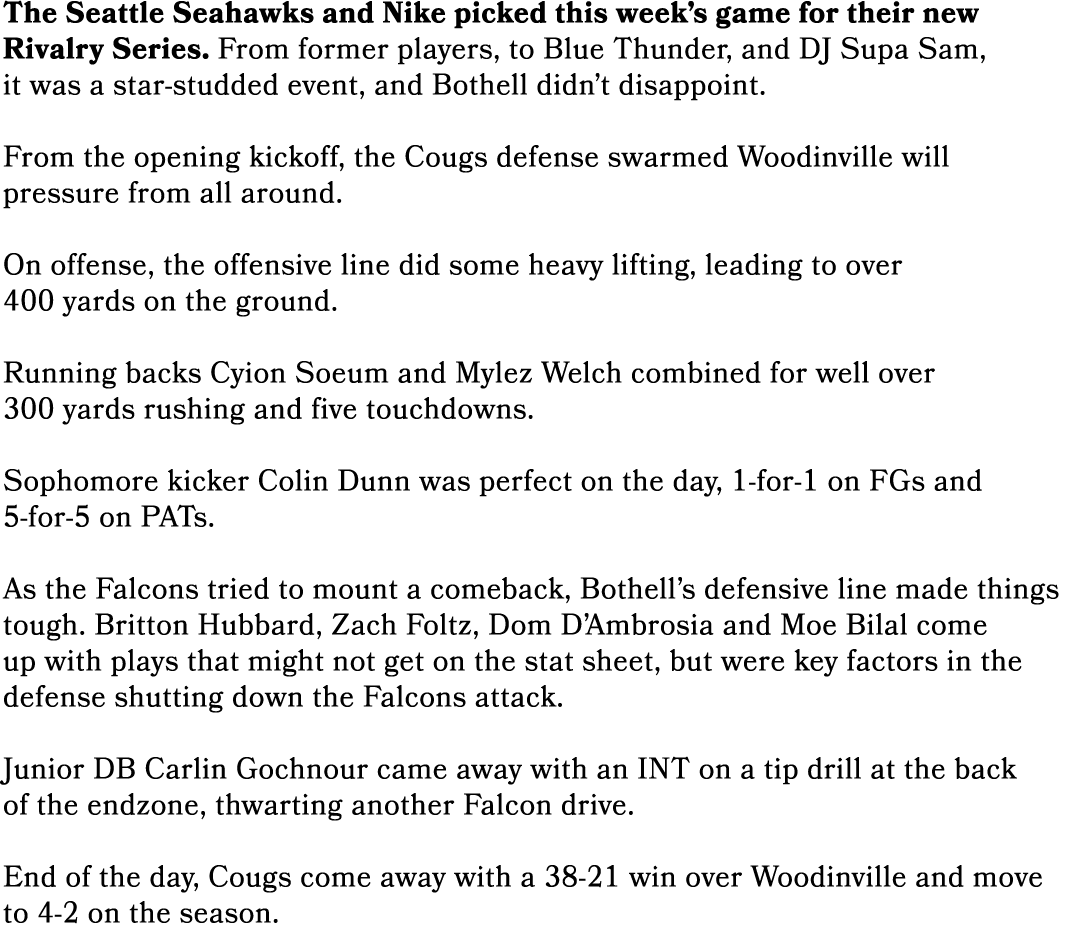 The Seattle Seahawks and Nike picked this week’s game for their new Rivalry Series. From former players, to Blue Thun...