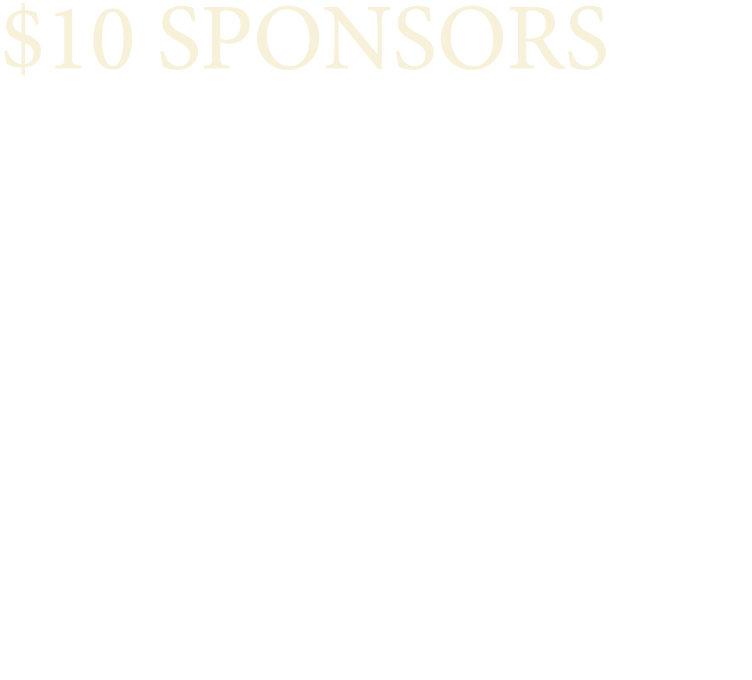 $10 SPONSORS