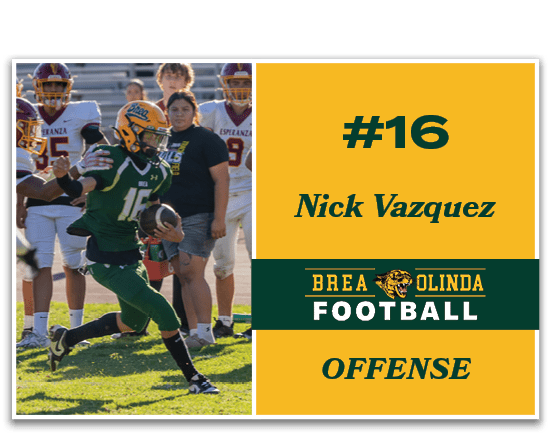 Nick Vazquez,,OFFENSE,#1