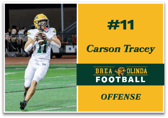 Carson Tracey,,OFFENSE,#1