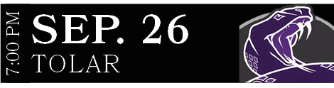 TOLAR,SEP. 26,7:00 P