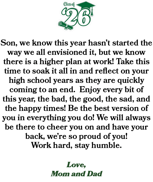 Son, we know this year hasn’t started the way we all envisioned it, but we know there is a higher plan at work! Take ...