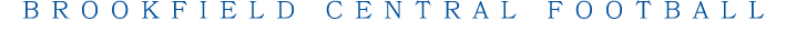 BROOKfIELD CENTRAL football