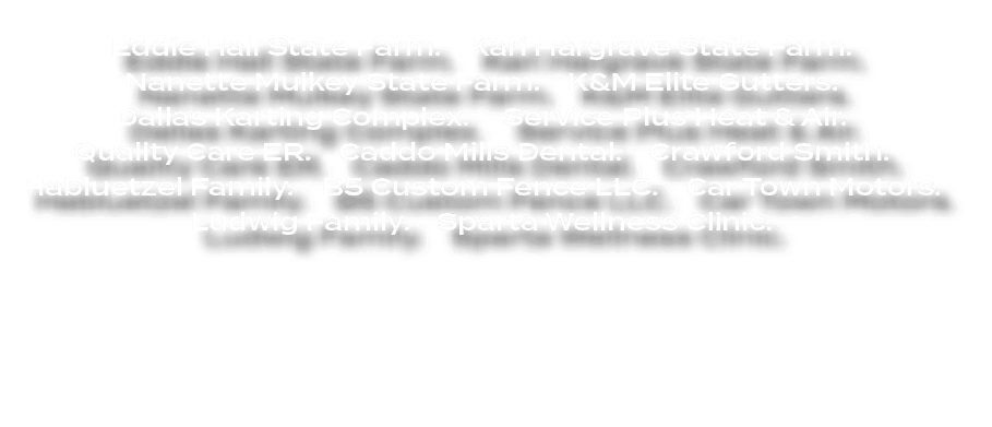  Eddie Hall State Farm. Kari Hargrave State Farm. Nanette Mulkey State Farm. K&M Elite Gutters. Dallas Karting Comple...