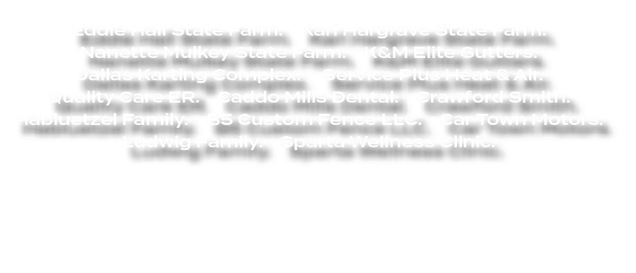  Eddie Hall State Farm. Kari Hargrave State Farm. Nanette Mulkey State Farm. K&M Elite Gutters. Dallas Karting Comple...
