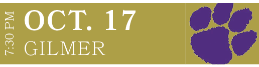 GILMER,OCT. 17,7:30 P