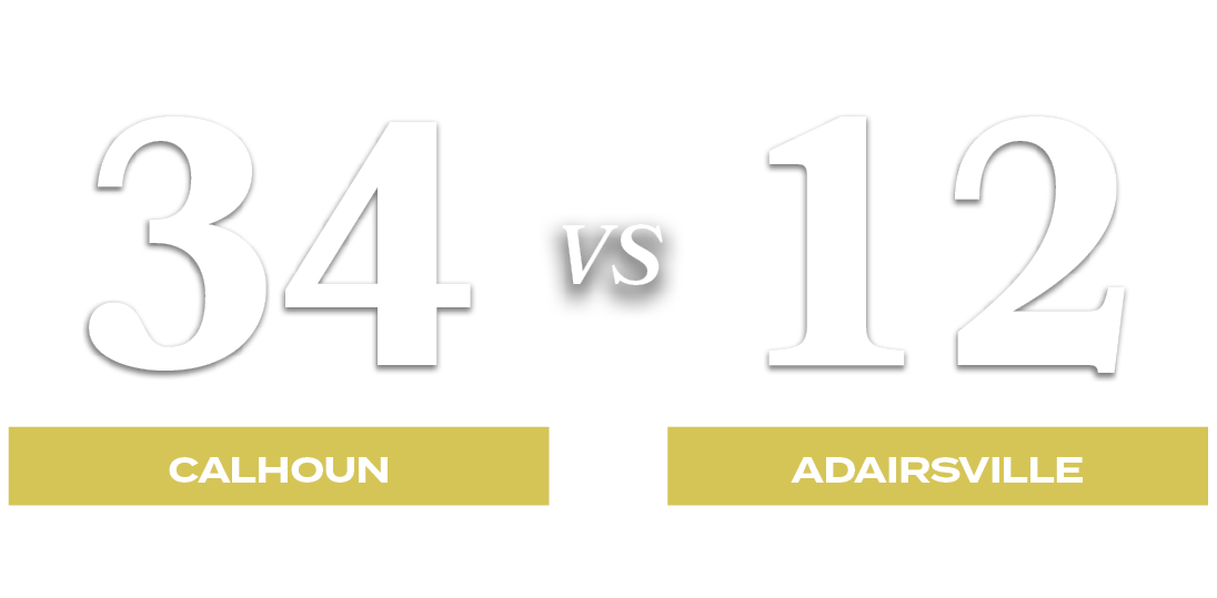 12,34,VS,adairsville,calhou