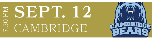 CAMBRIDGE,SEPT. 12,7:30 P