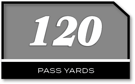 120,PASS YARD