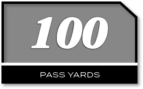 100,PASS YARD