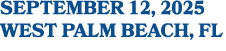 september 12, 2025 West Palm Beach, FL