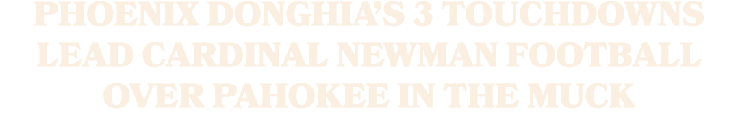 Phoenix Donghia’s 3 touchdowns lead Cardinal Newman football over Pahokee in the Muck