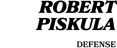 Robert Piskula defense