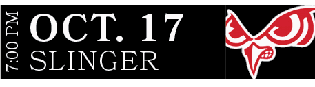 Slinger,oct. 17,7:00 P