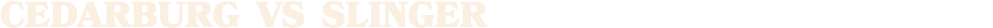 Cedarburg vs Slinger