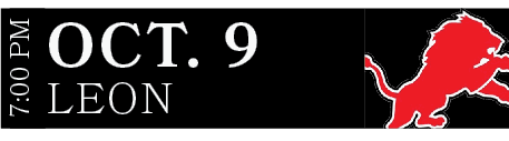 LEON,OCT. 9,7:00 P