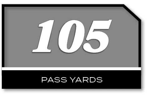 105,PASS YARD