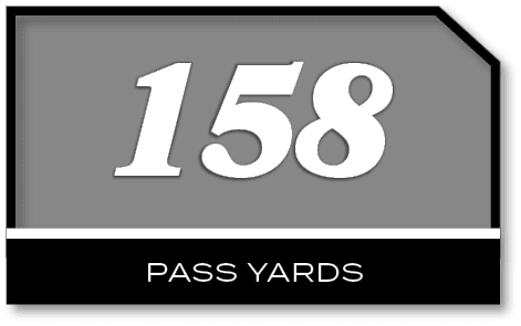158,PASS YARD