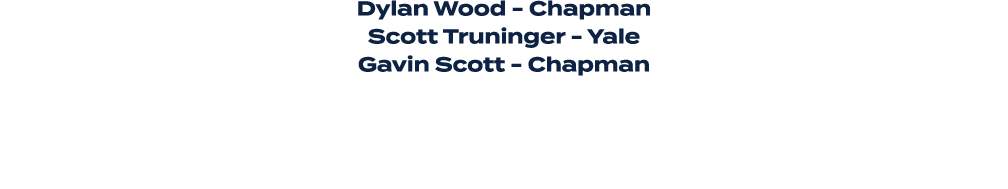 Dylan Wood Chapman Scott Truninger Yale Gavin Scott Chapman
