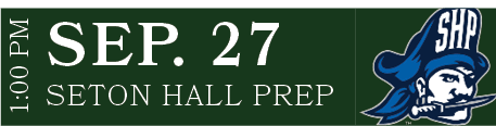 SETON HALL PREP,SEP. 27,1:00 P