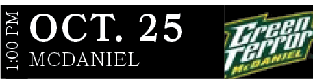 McDaniel,OCT. 25,1:00 P