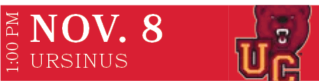 Ursinus,NOV. 8,1:00 P