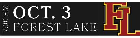 FOREST LAKE,OCT. 3,7:00 P